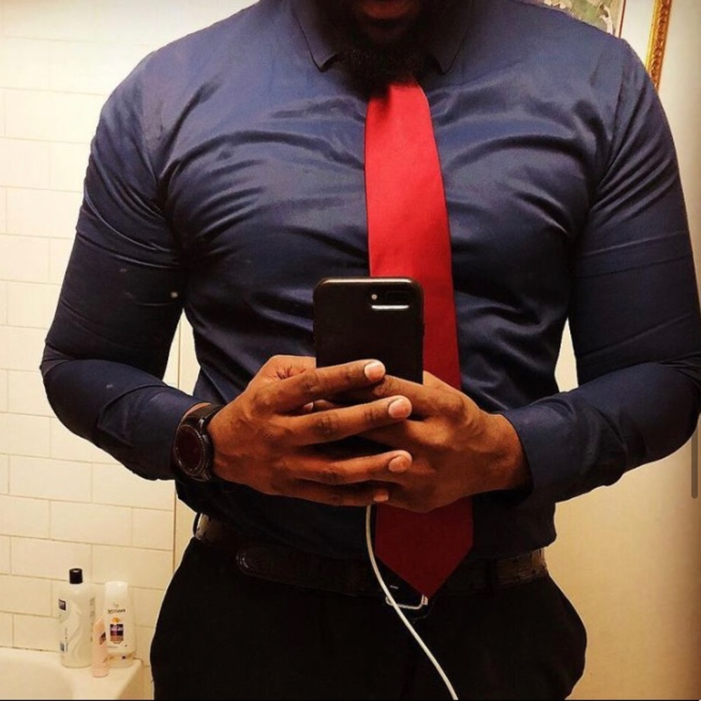Slim fit dress shirt 2xl
